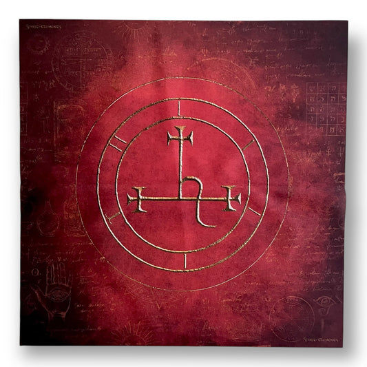 Altar cloth / tarot cloth Lilith Red