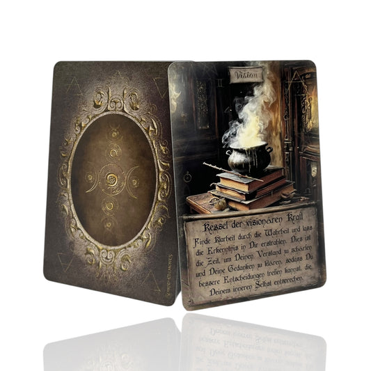 Orakelkarten - Kessel Orakel Hexenküche Vintage