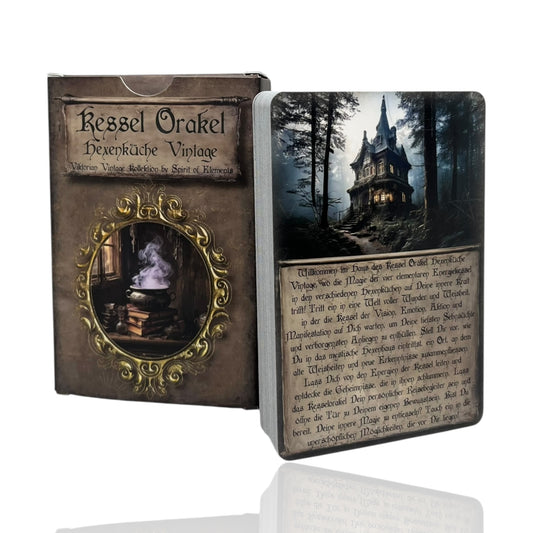 Orakelkarten - Kessel Orakel Hexenküche Vintage