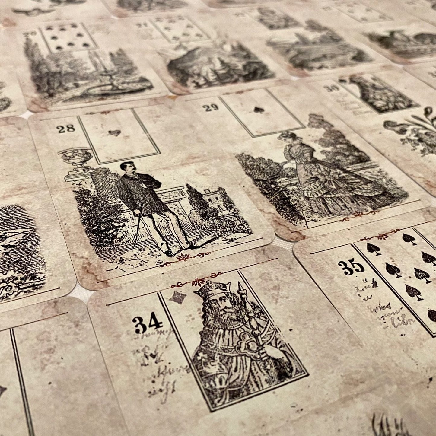 Lenormand cards Stralsund / Reprint 1900