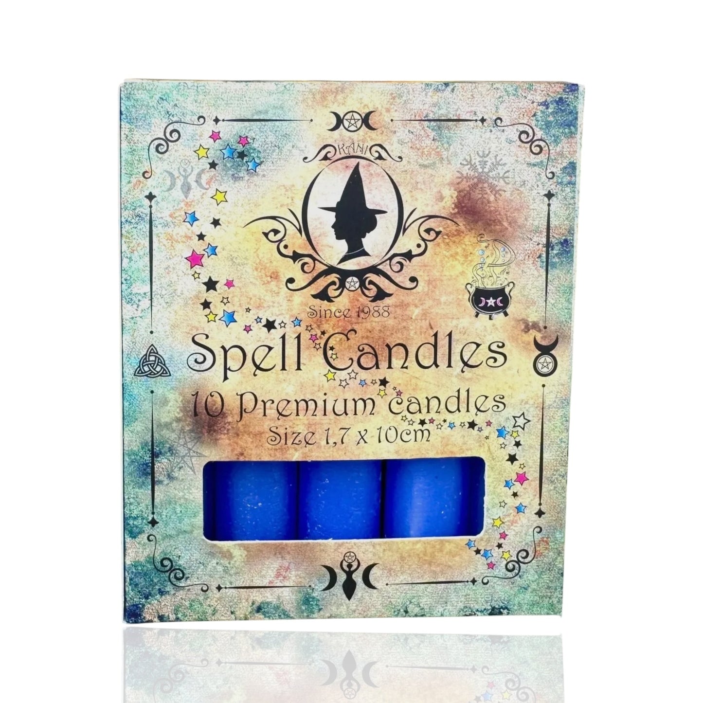 Ritual candles for candle magic - 1.7 x 10 cm - Set with all 11 colors 