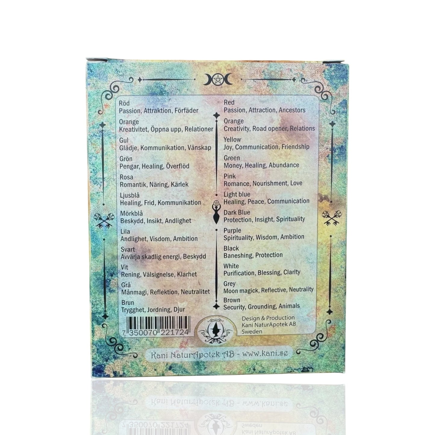 Ritual candles for candle magic - 1.7 x 10 cm - Set with all 11 colors 