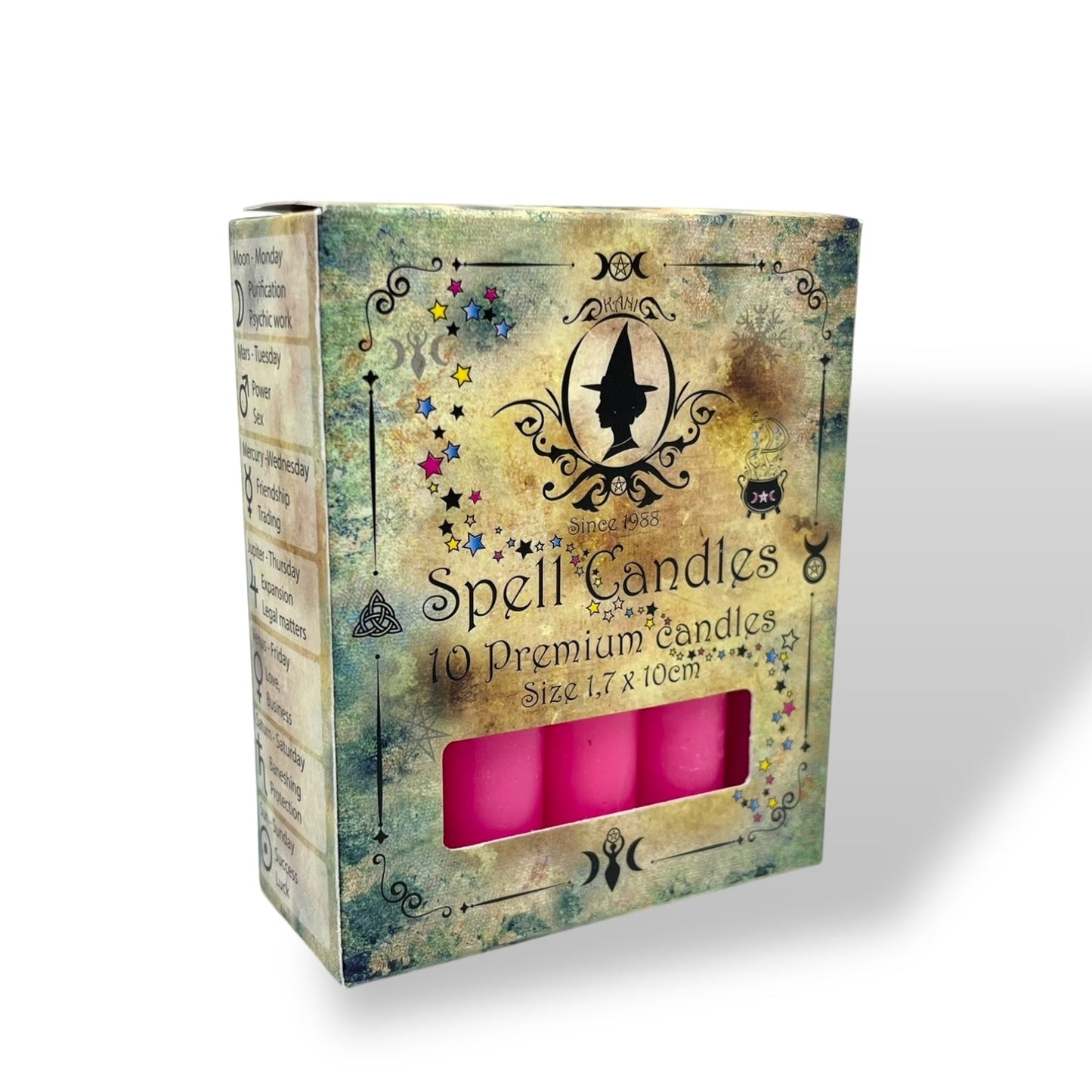 Bougies rituelles pour la magie des bougies - 1,7 x 10 cm Rose