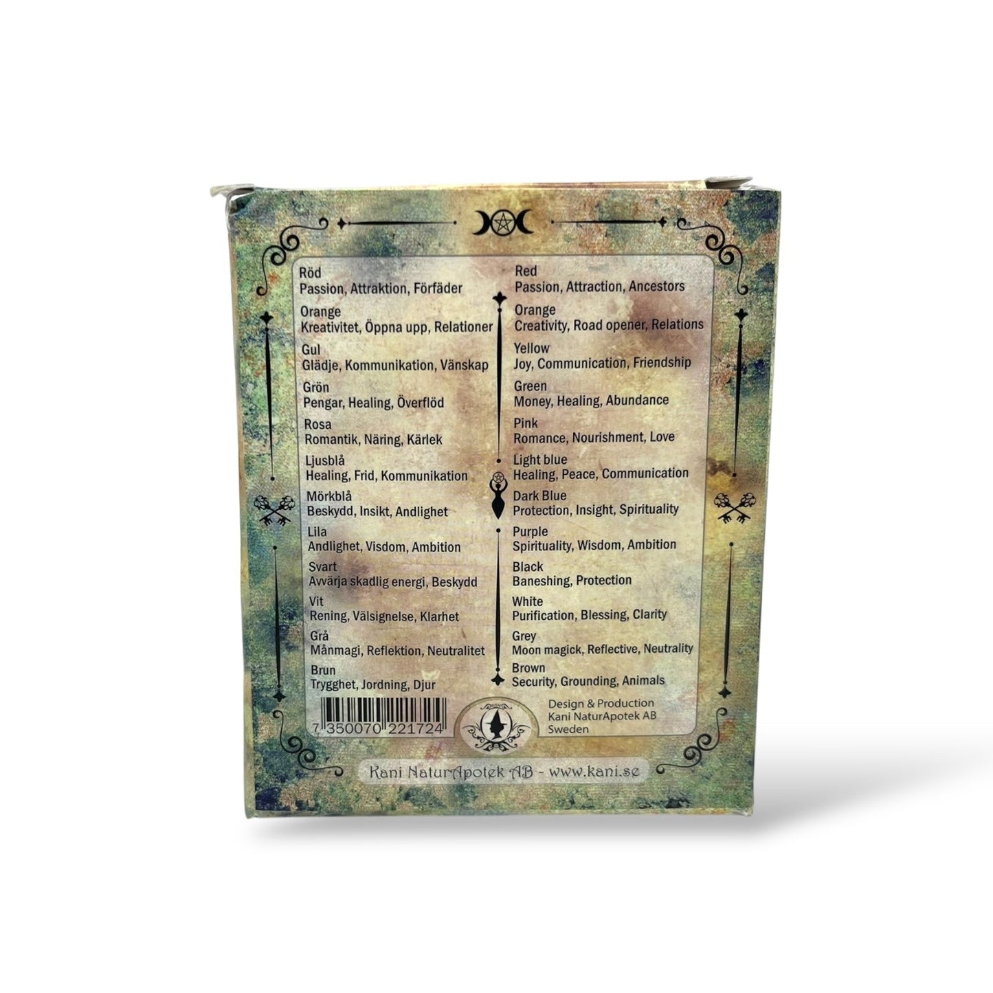 Ritualkerzen für Kerzenmagie - 1,7 x 10 cm Grau