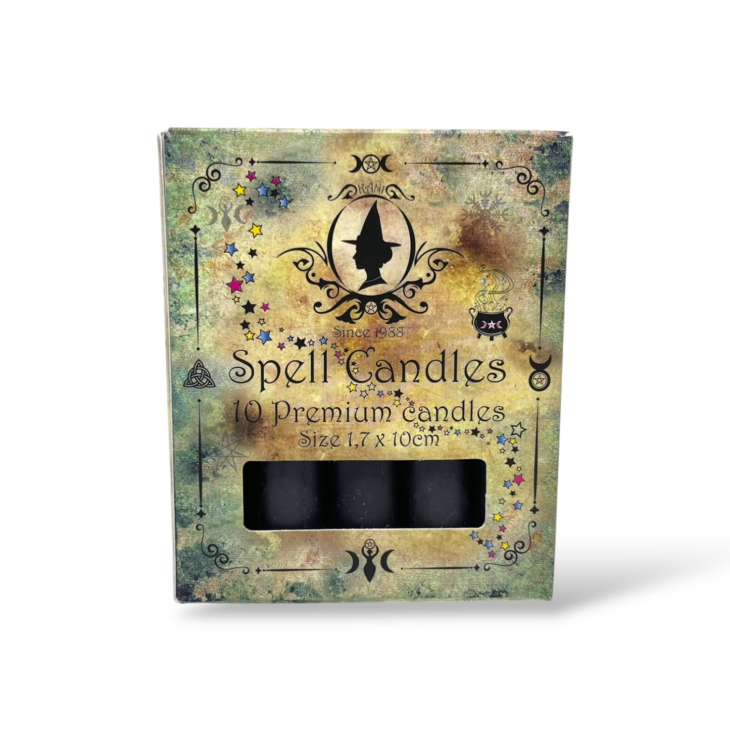 Ritualkerzen für Kerzenmagie - 1,7 x 10 cm Grau