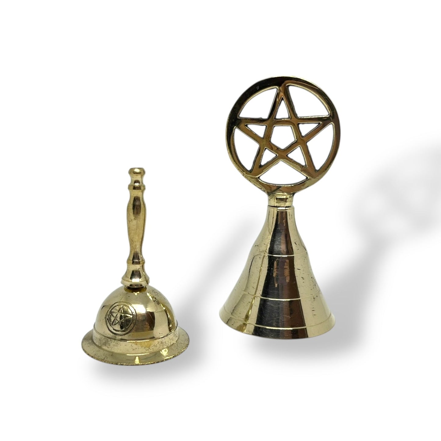 Vintage brass altar bell / large