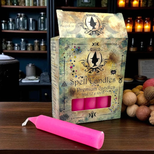 Ritualkerzen für Kerzenmagie - 1.7 x 10 cm Rosa