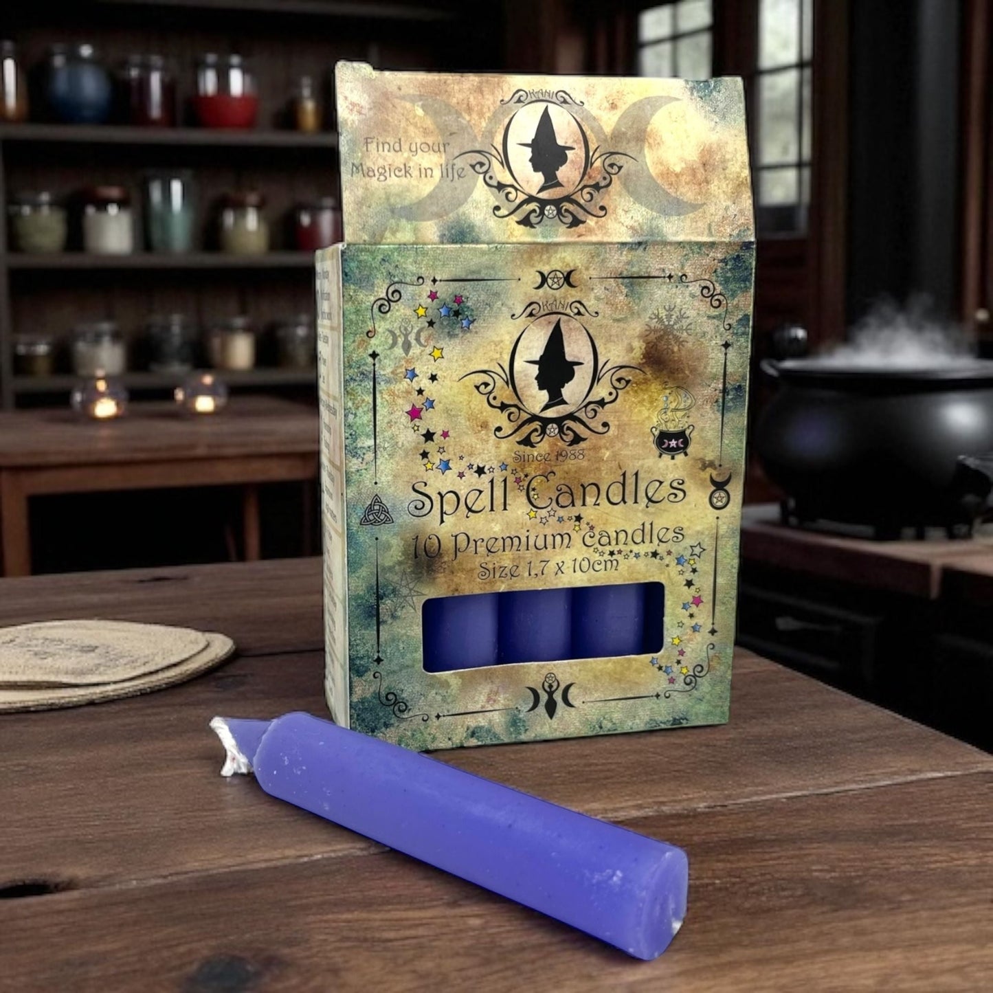 Bougies rituelles pour la magie des bougies - 1,7 x 10 cm Violet