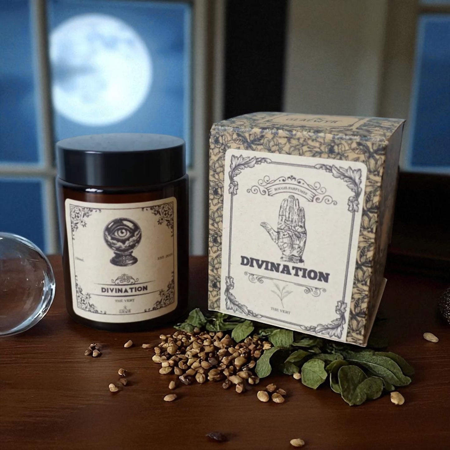 Bougie magique divinatoire – Parfum thé vert