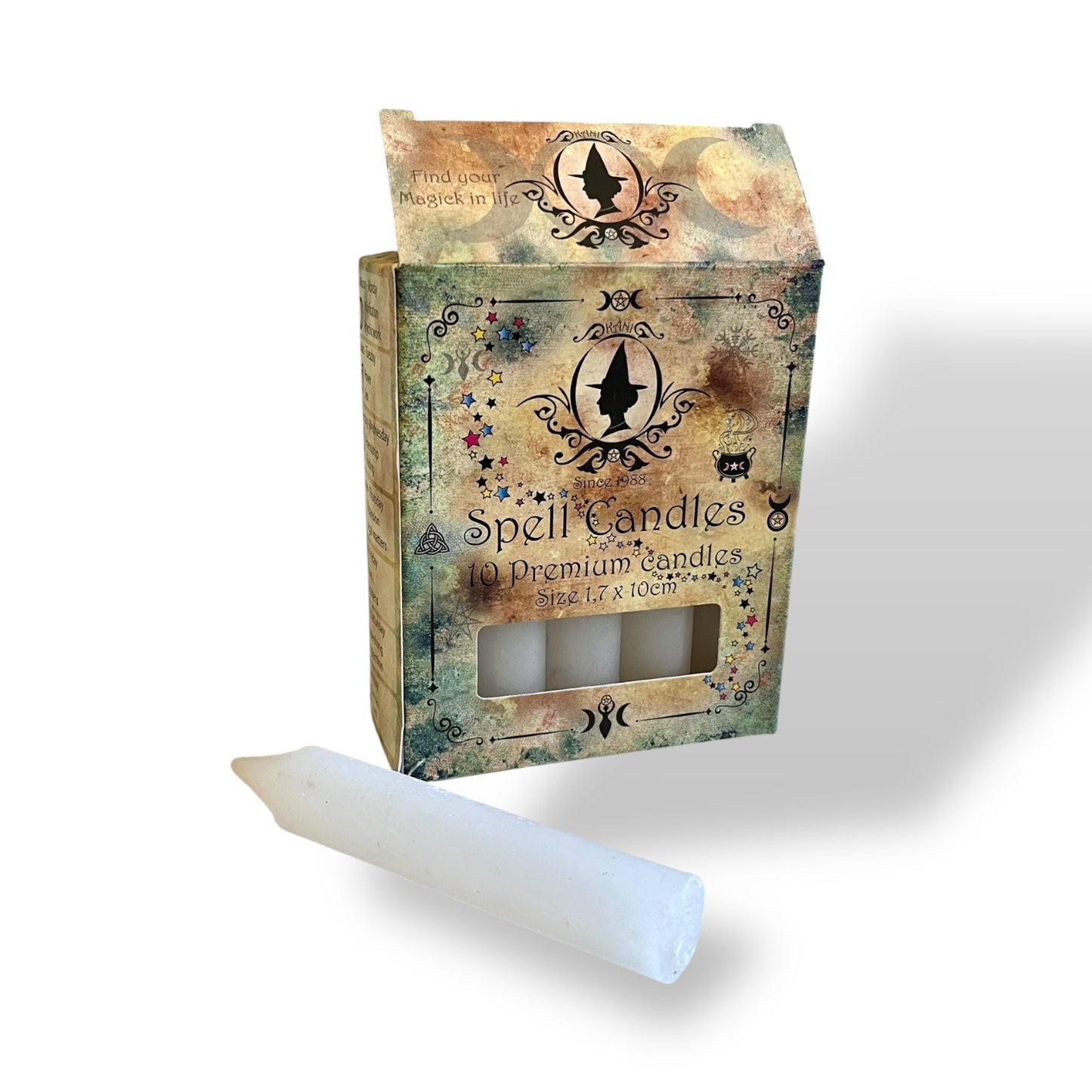 Ritualkerzen für Kerzenmagie - 1.7 x 10 cm Weiss