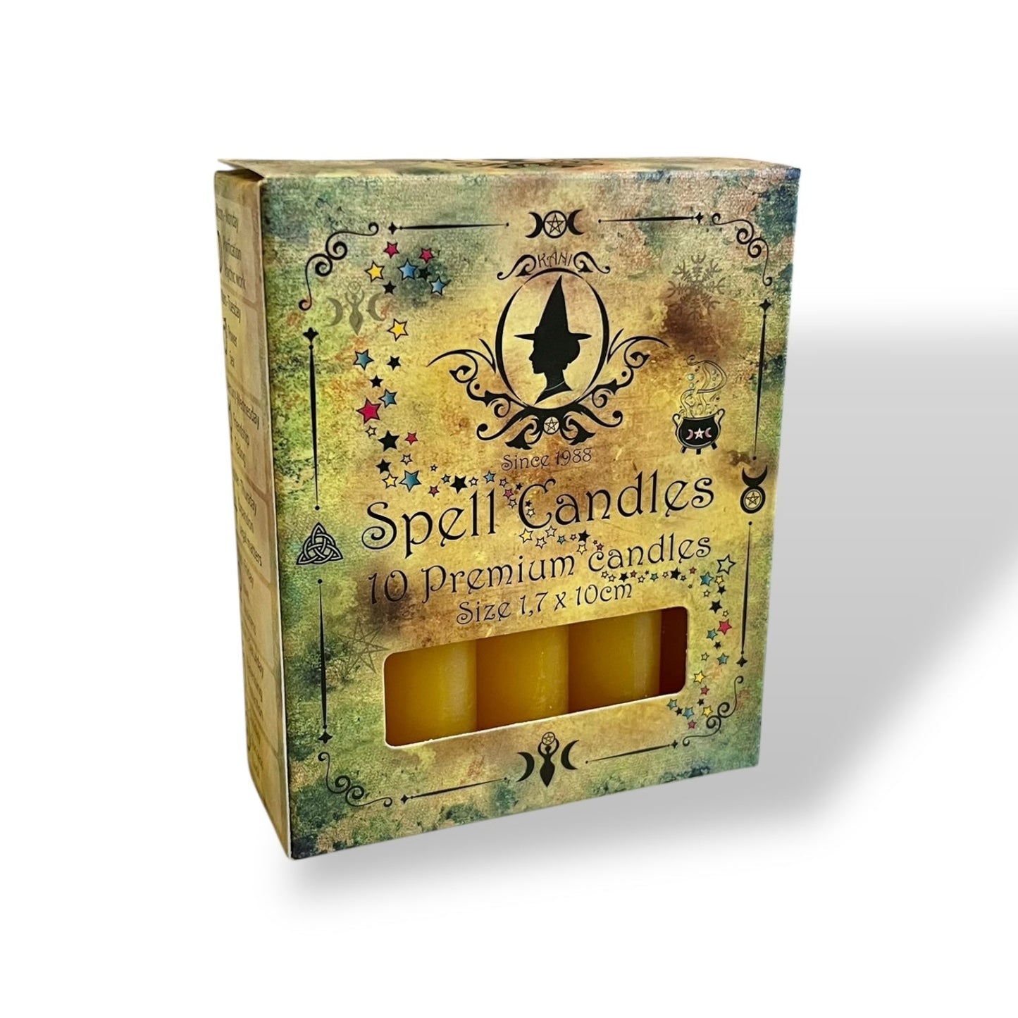 Bougies rituelles pour la magie des bougies - 1,7 x 10 cm Jaune