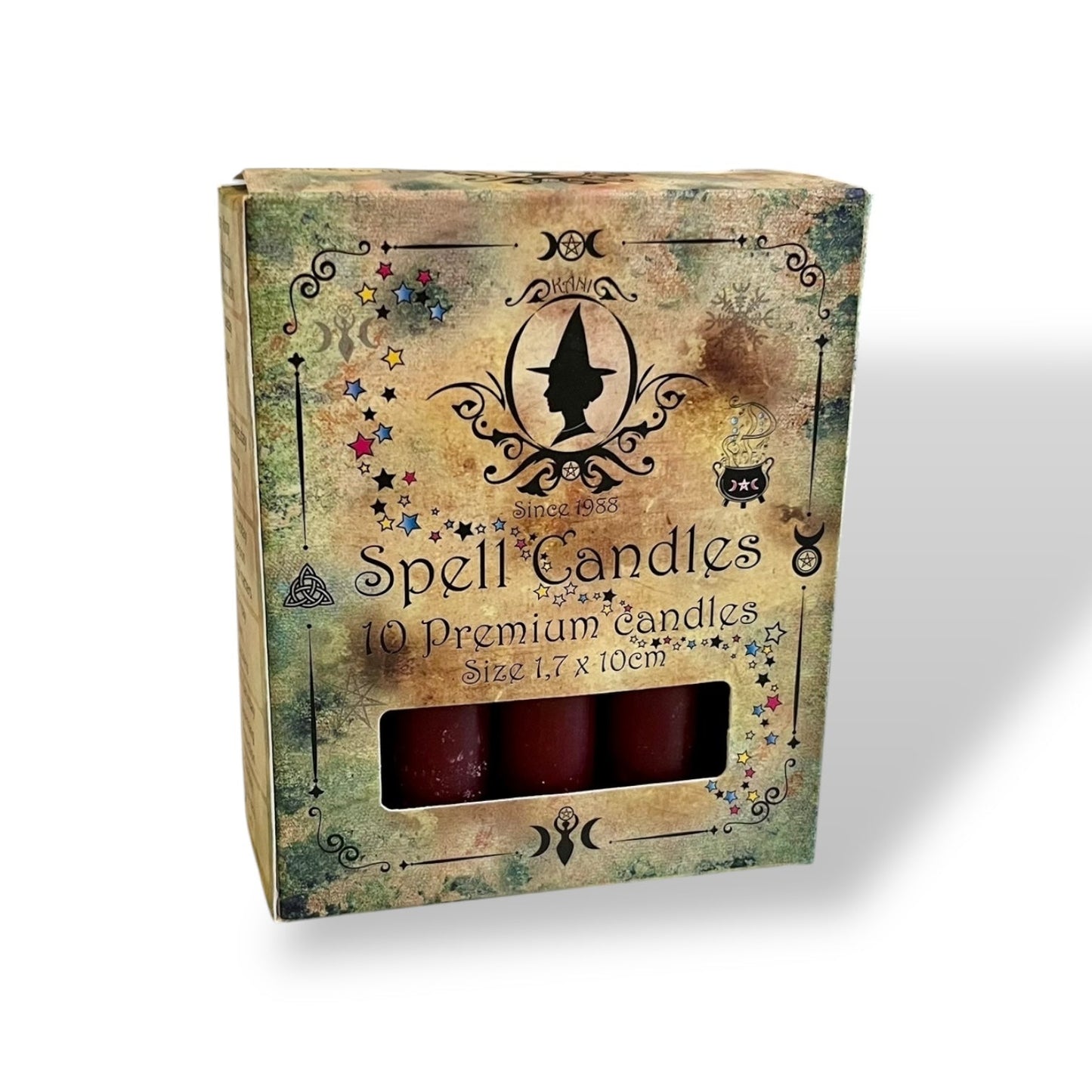 Ritual candles for candle magic - 1.7 x 10 cm Red