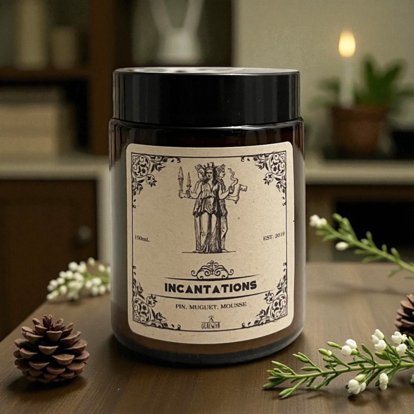 Magische Kerze Incantations – Das Flüstern der Schwelle