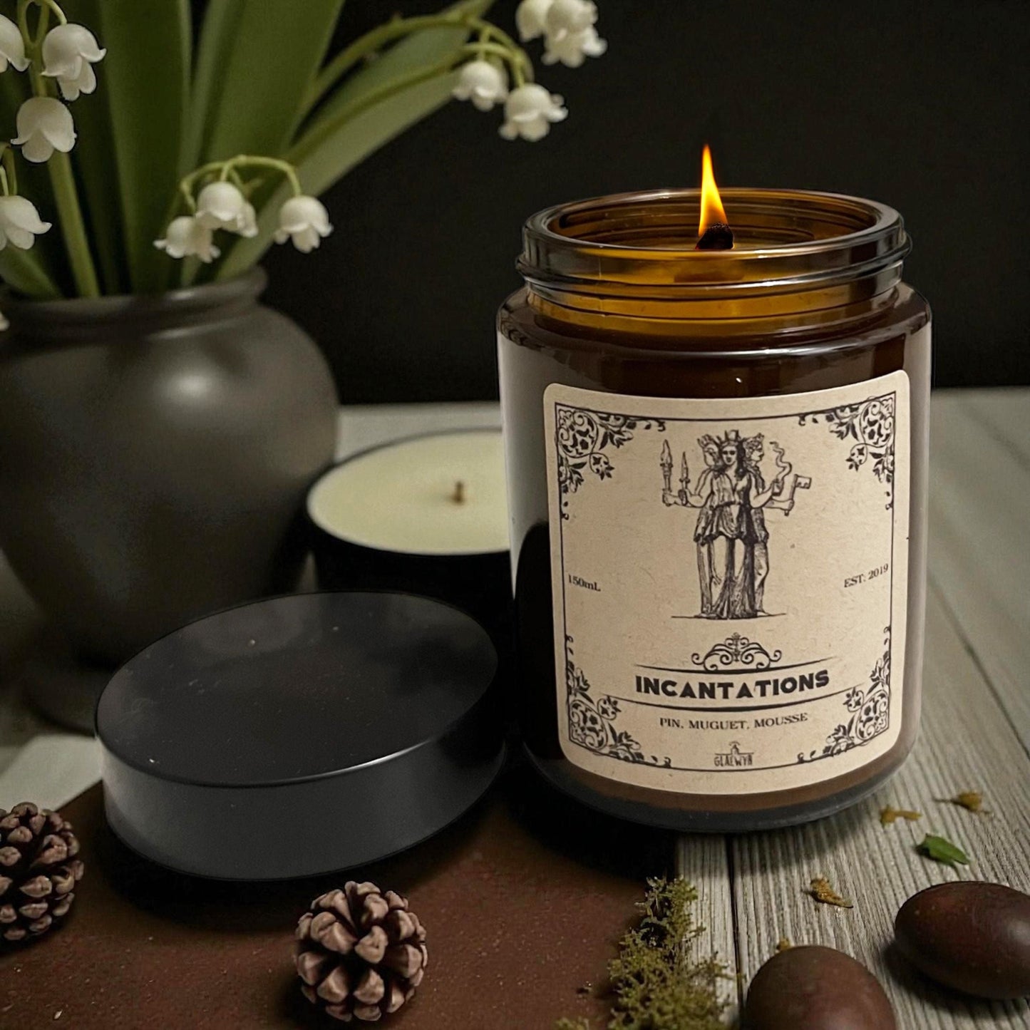 Magische Kerze Incantations – Das Flüstern der Schwelle