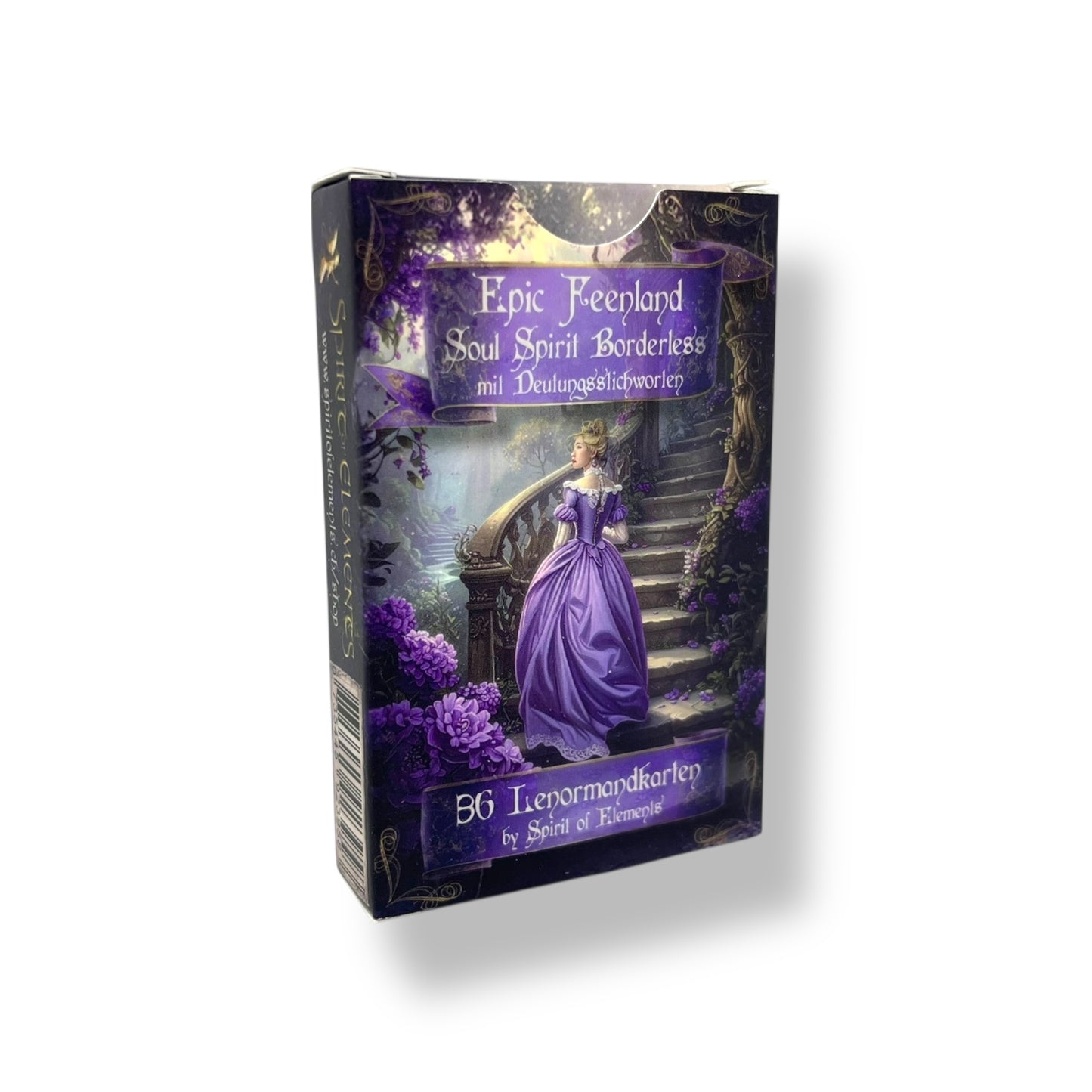 Lenormandkarten Epic Feenland Soul Spirit Borderless mit Deutungsstichworten Viktorian Vintage Box