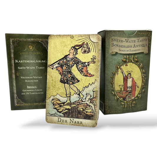 Smith-Waite Tarot Deck - Victorian Vintage Borderless Antique