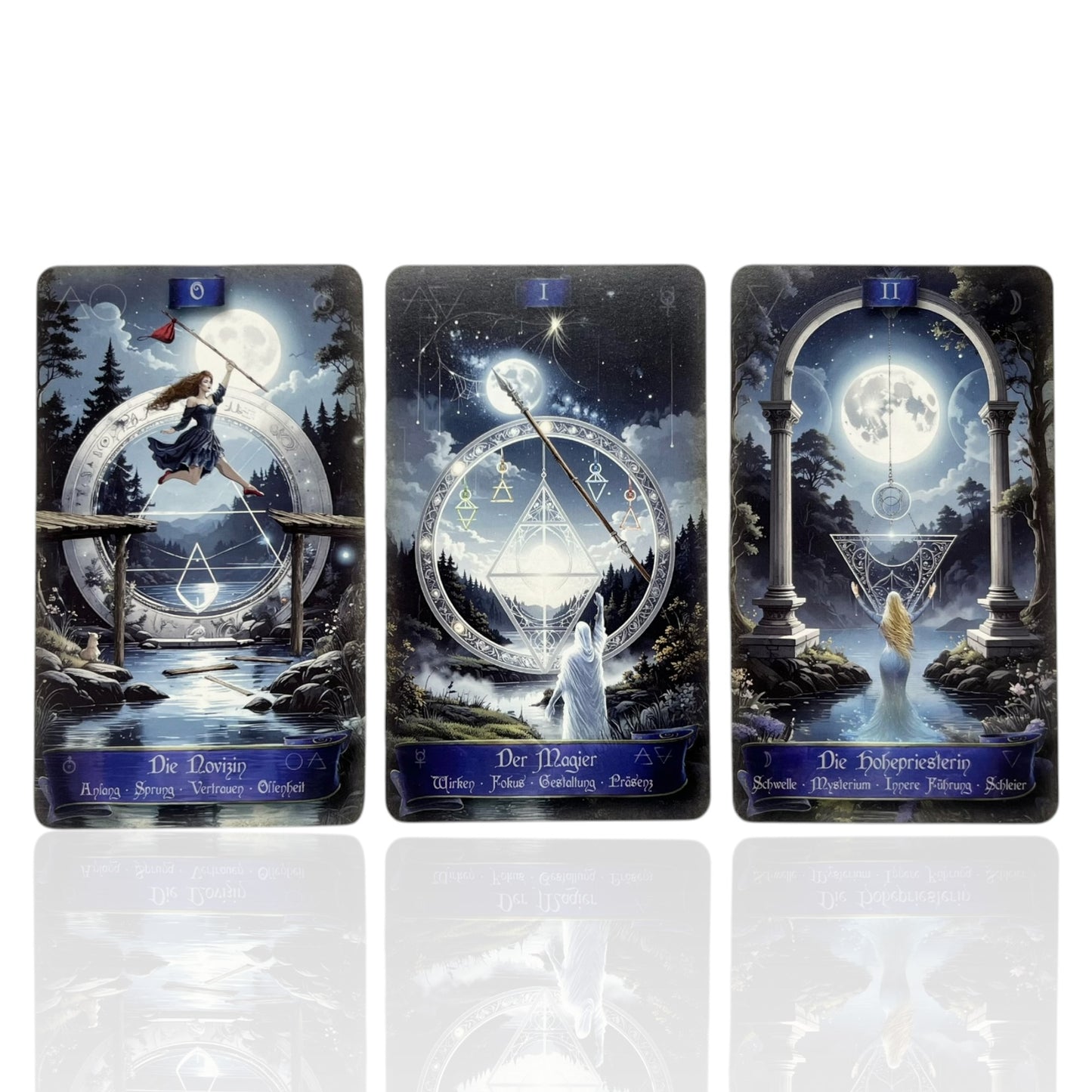 Tarot Cards Elements Symbolic – The Founts of Avalon - with Keywords