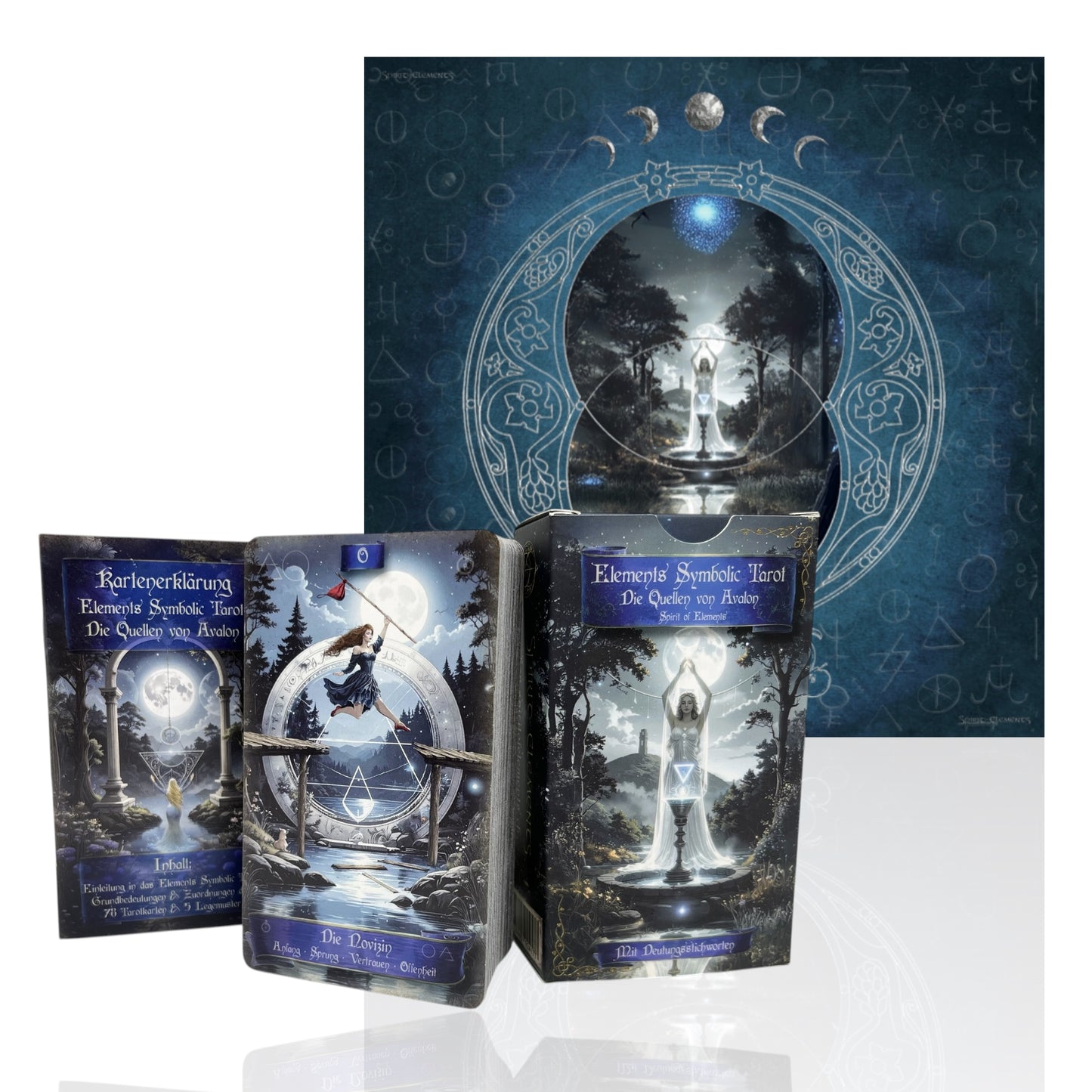 Tarot Cards Elements Symbolic – The Founts of Avalon - with Keywords