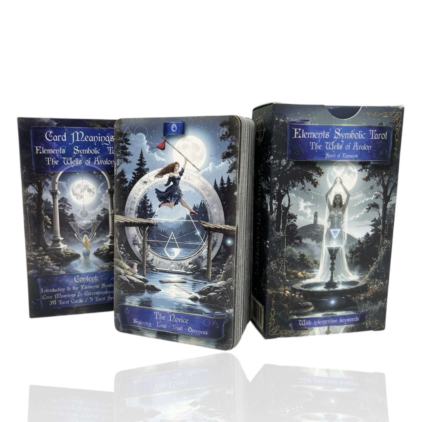 Tarot Cards Elements Symbolic – The Founts of Avalon - with Keywords