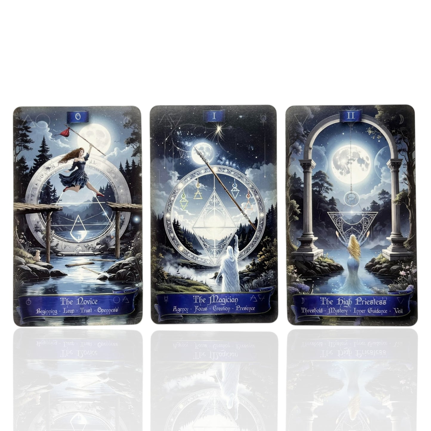 Tarot Cards Elements Symbolic – The Founts of Avalon - with Keywords