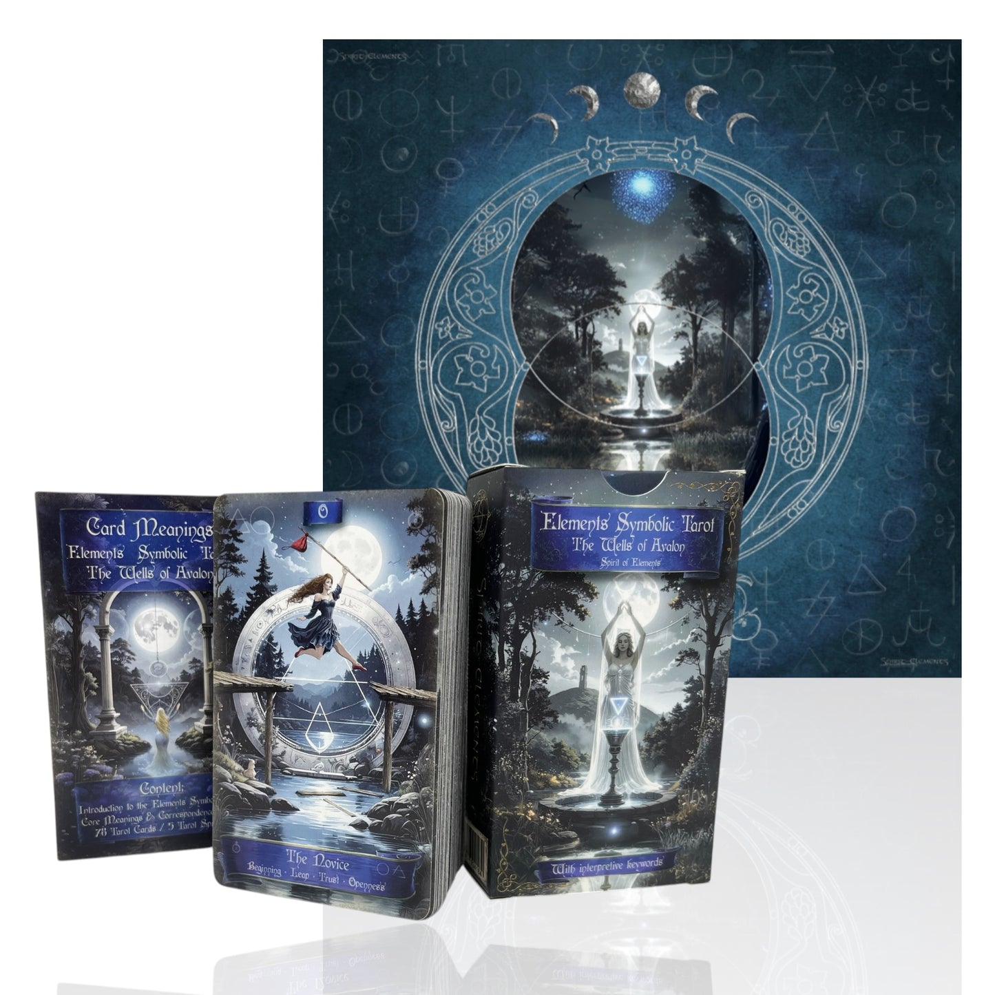 Tarot Cards Elements Symbolic – The Founts of Avalon - with Keywords