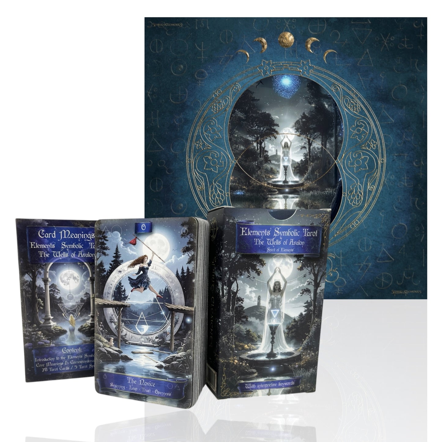Tarot Cards Elements Symbolic – The Founts of Avalon - with Keywords